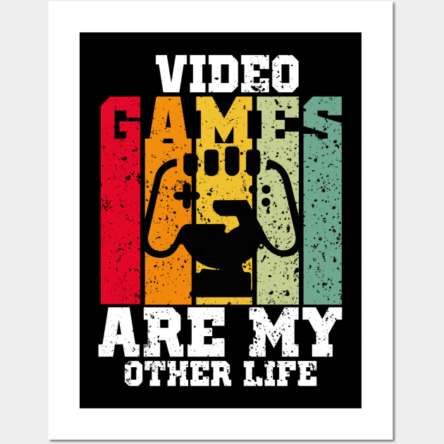 Video Games are my Other Life Wall Art by JohnRelo